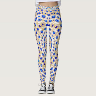 Leggings Diamants bleus