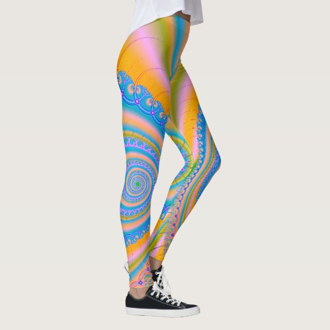 Leggings Diamants fractal par Shirley Taylor (Droite)