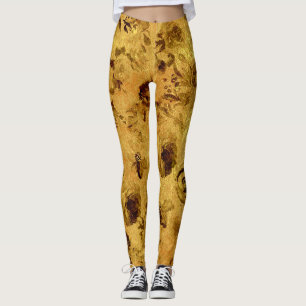 Leggings Différentes Roses à l'Aquarelle