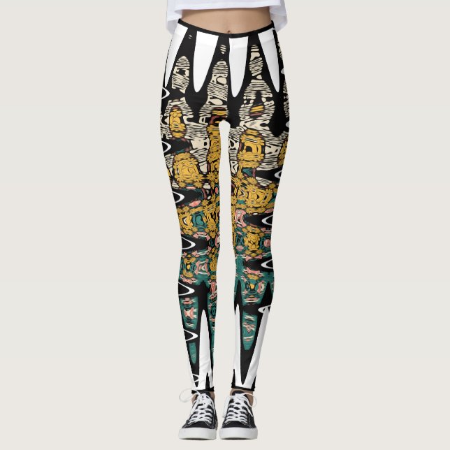Leggings digital art birds (Devant)