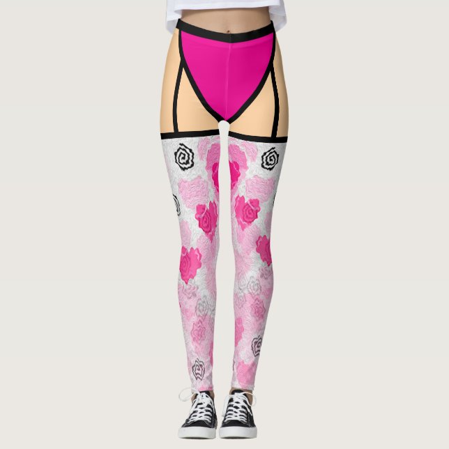 Leggings d'illusion de Saint-Valentin (Devant)