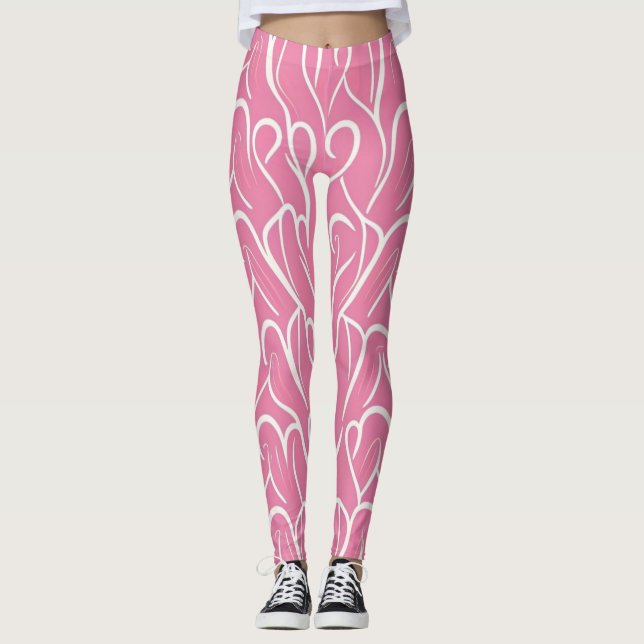 Leggings d'impression cardiaque (Devant)