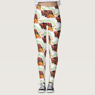 Leggings dinde ivre bon thanksgiving