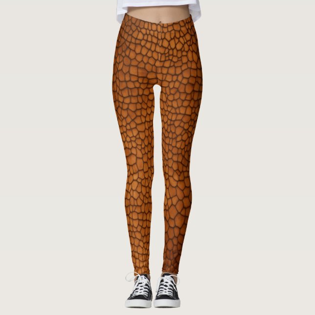 Leggings Dinosaure crocodile texture de la peau LAGGING (Devant)