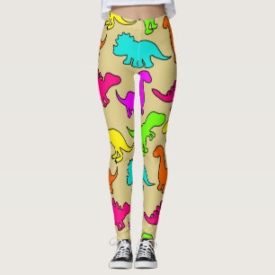 Leggings Dinosaures colorés