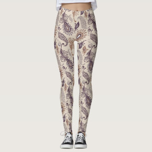 Leggings Divers motif de plume