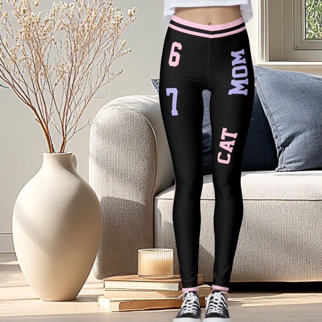 Leggings DIY Tendance Amoureuse de Chats Maman de Chat 67e  (Créateur téléchargé)