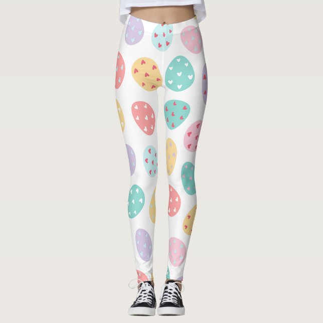 Leggings d'oeufs de Pâques (Devant)