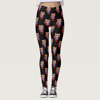 Leggings Doigts rouges Panda Shy