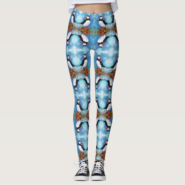 Leggings d'oiseaux de l'Atlantique (Devant)