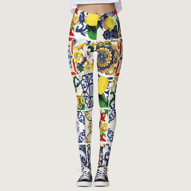 Leggings Dolce Gabbana Nouvelle saison Design de typographi (Devant)
