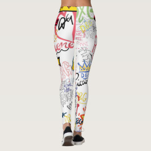 Leggings Dolce Gabbana Nouvelle saison Design de typographi