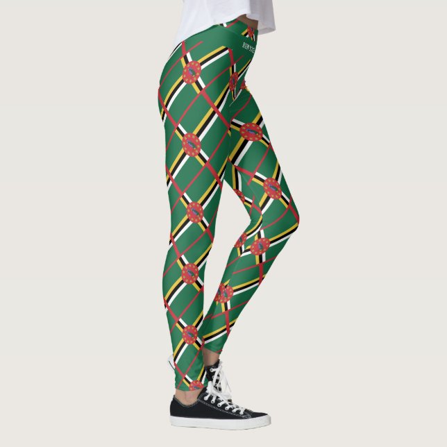 Leggings DOMINICA Texte personnalisé EXÉCUTEZ VOTRE PROPRE  (Droite)