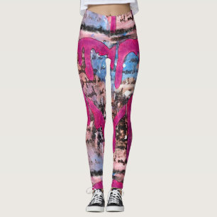 Leggings Donnant votre coeur s'envole des guêtres de médi