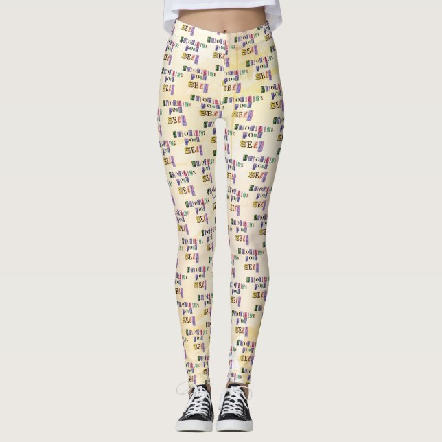 Leggings Donnez-vous la priorité (Devant)