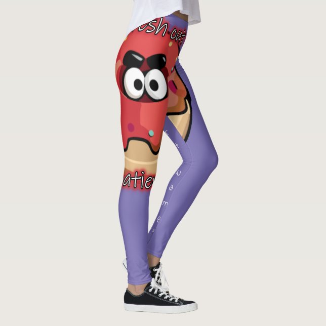 Leggings Donut en colère : Frais par patience (Droite)