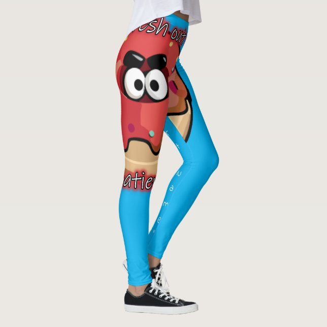 Leggings Donut en colère : Frais par patience (Droite)