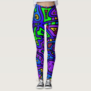 Leggings Doodle spatial #2
