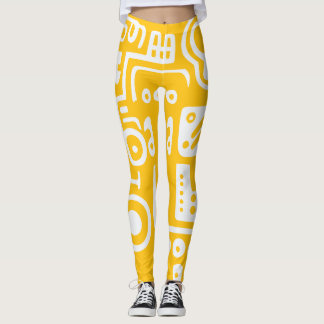Leggings Doodles Abstraits formes modernes