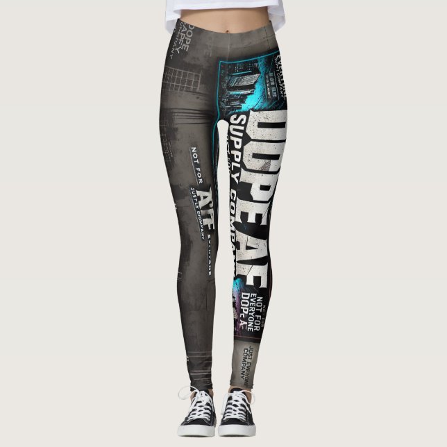 Leggings Dope_AF jambes étirées athlétiques (Devant)