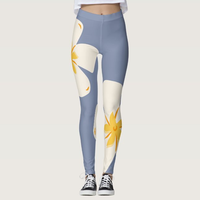 Leggings d'orchidée gris ardoise (Devant)
