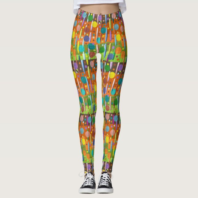Leggings Dots Grandes bonbons multicolores Confetti brillan (Devant)