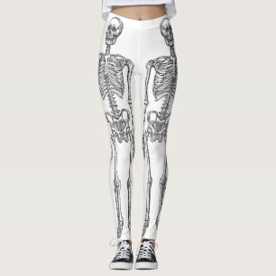 Leggings Double Skeleton humain noir