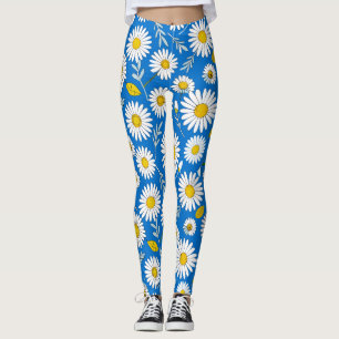 Leggings Douce Floraison de Marguerite – Harmonie Florale F