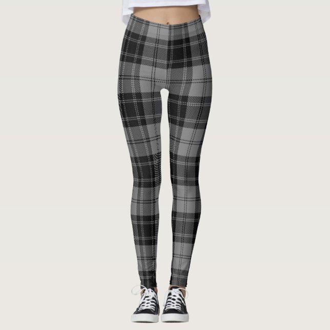 Leggings Douglas Grey Taraid Plaid Black Grey (Devant)