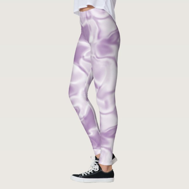 Leggings Doux tendance Silver Purple (Gauche)
