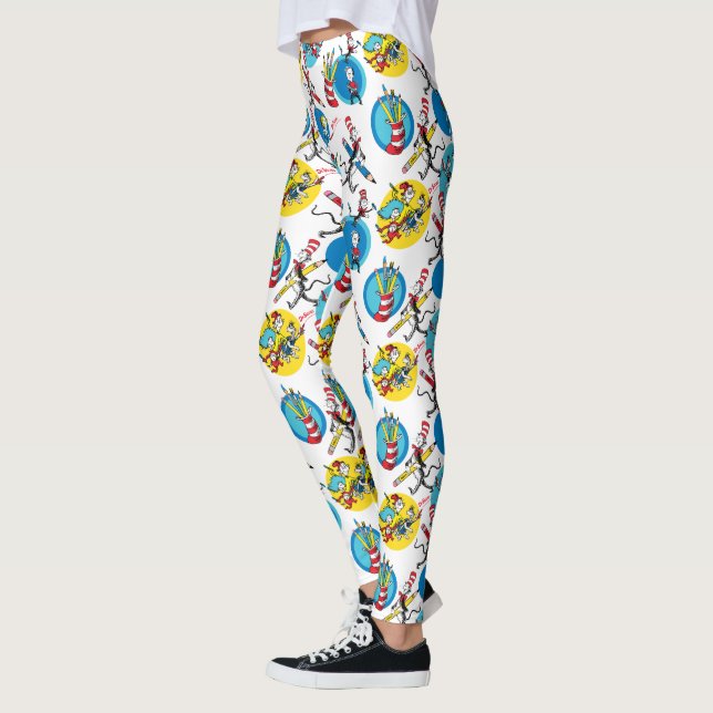 Leggings Dr. Seuss | Personnages au crayon motif (Gauche)