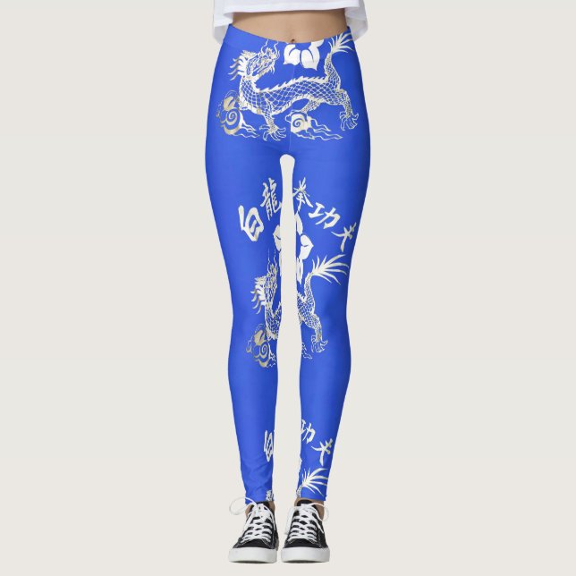 LEGGINGS DRAGON BLANC (Devant)