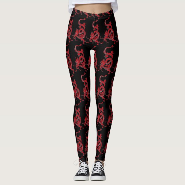 Leggings Dragon chinois (Devant)