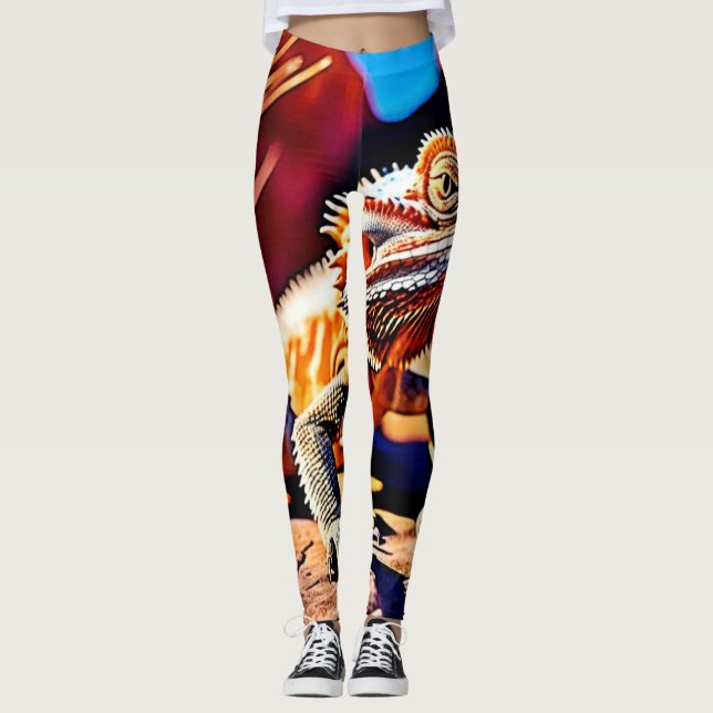 Leggings Dragon du désert (Devant)