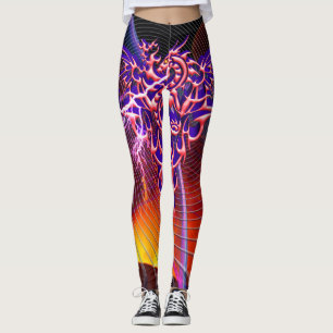 Leggings Dragon Fantastique à Feu Soufflant