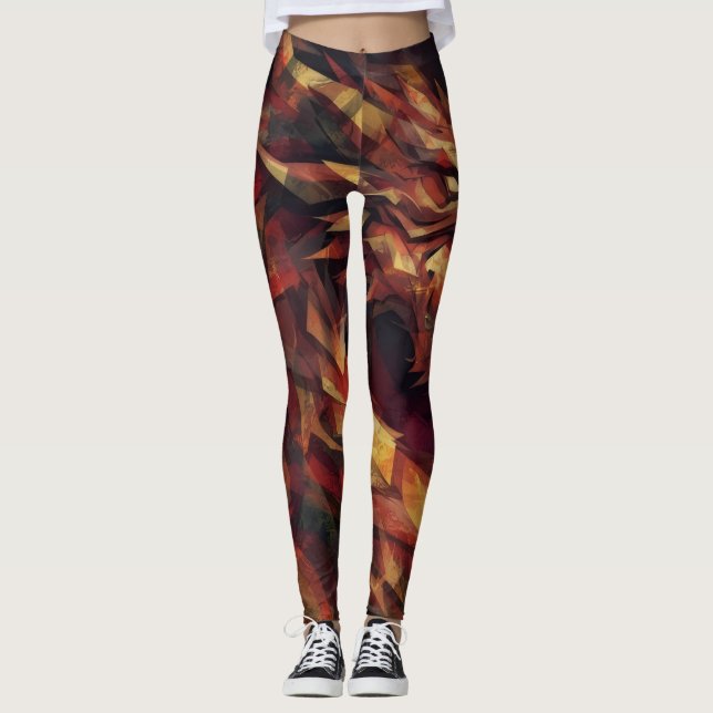 Leggings Dragon Fougueux (Devant)