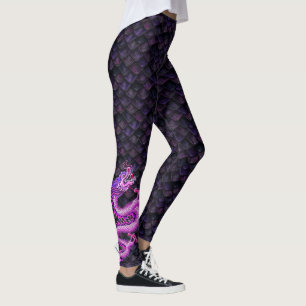 Leggings Dragon rose de guêtres de bateau de dragon grand