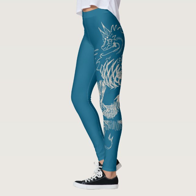 Leggings Dragon sketch (Gauche)