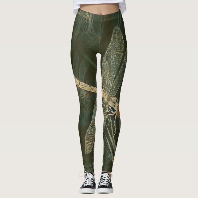 Leggings Dragonflies rétro (Devant)