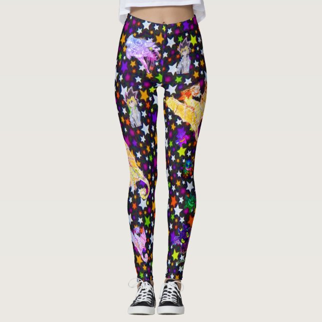 Leggings Dragons et monstres aux pattes d'art Micheals (Devant)