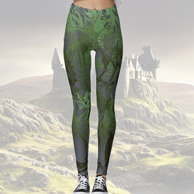 Leggings Dragons verts (Créateur téléchargé)