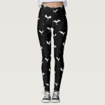 Leggings Dragons volants et étoiles sur arrière - plan noir<br><div class="desc">Dragons volants et étoiles sur arrière - plan noir</div>