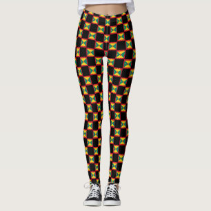 Leggings Drapeau À damiers Grenade Motif