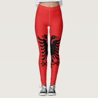 Drapeau albanais partout sur la légende