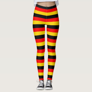 Leggings drapeau allemagne bandes pays symbole rouge jaune