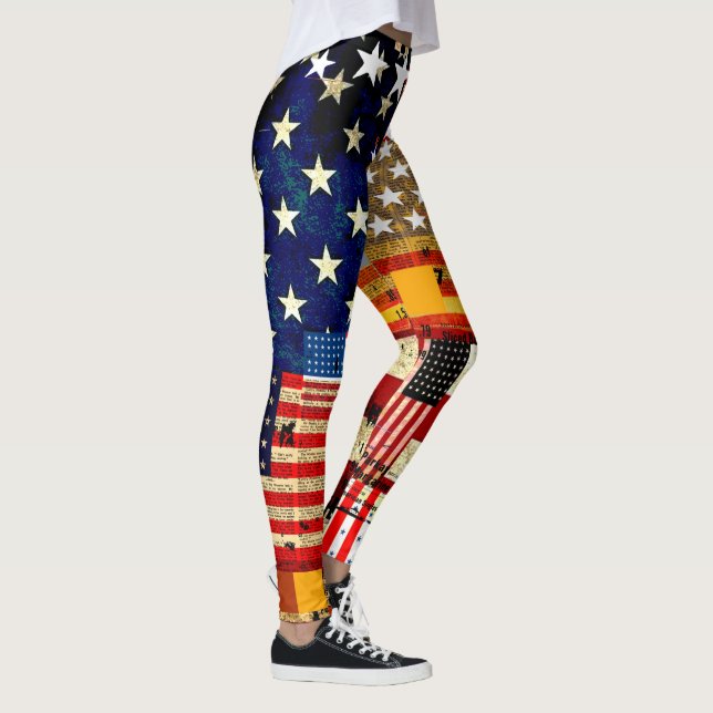LEGGINGS "DRAPEAU AMÉRICAIN" (Droite)