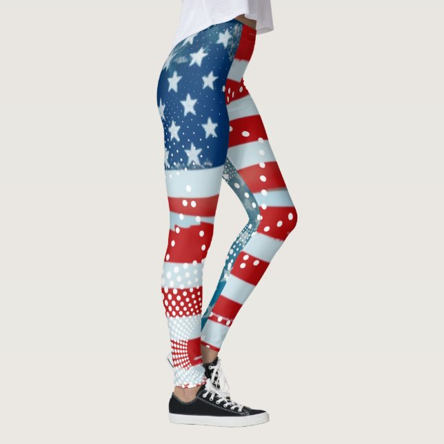 Leggings Drapeau américain (Droite)
