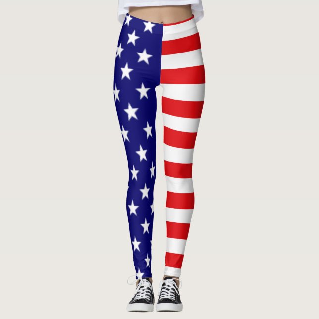 Leggings Drapeau américain (Devant)