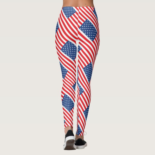 Leggings Drapeau américain (Dos)