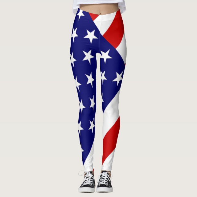 Leggings Drapeau américain (Devant)
